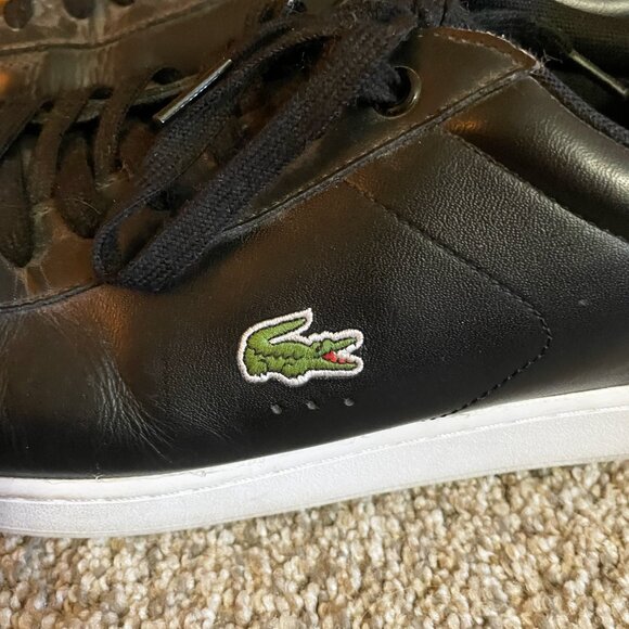 Lacoste Mens Graduate Black/White Sneakers size 13 - Picture 2 of 6